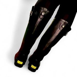 Western Chief Black Riding Boots with Yellow Label